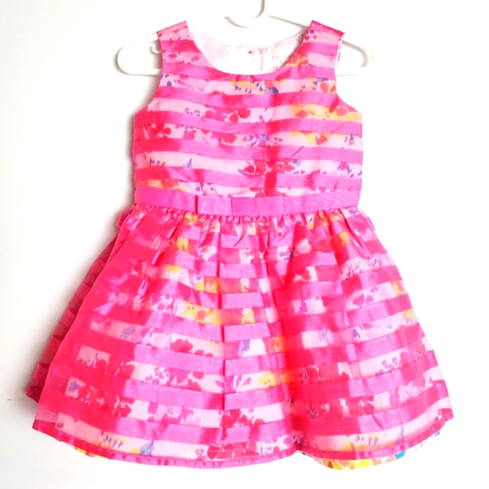 💜Children's Place NWOT Baby Girl's Pink  Dress size: 18-24 months.